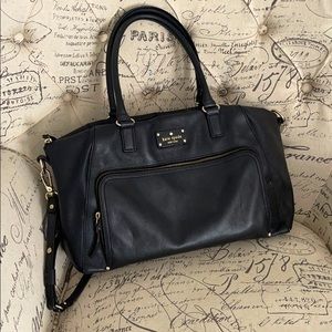 Kate Spade Large Black Crossbody Duffle Bag